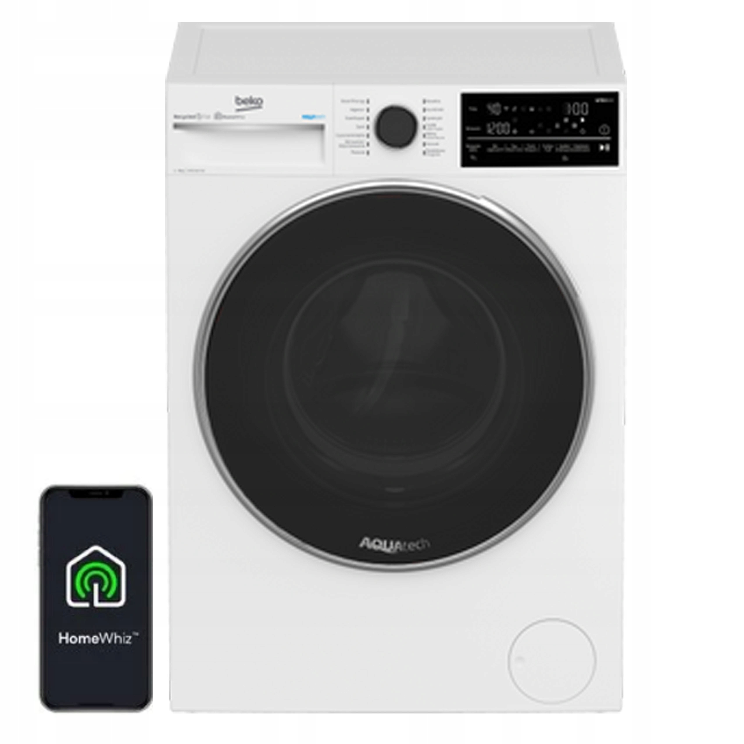 Pralka Beko B5WFU58408WBDC Inverter Para Apilkacja 1400obr 9 kg