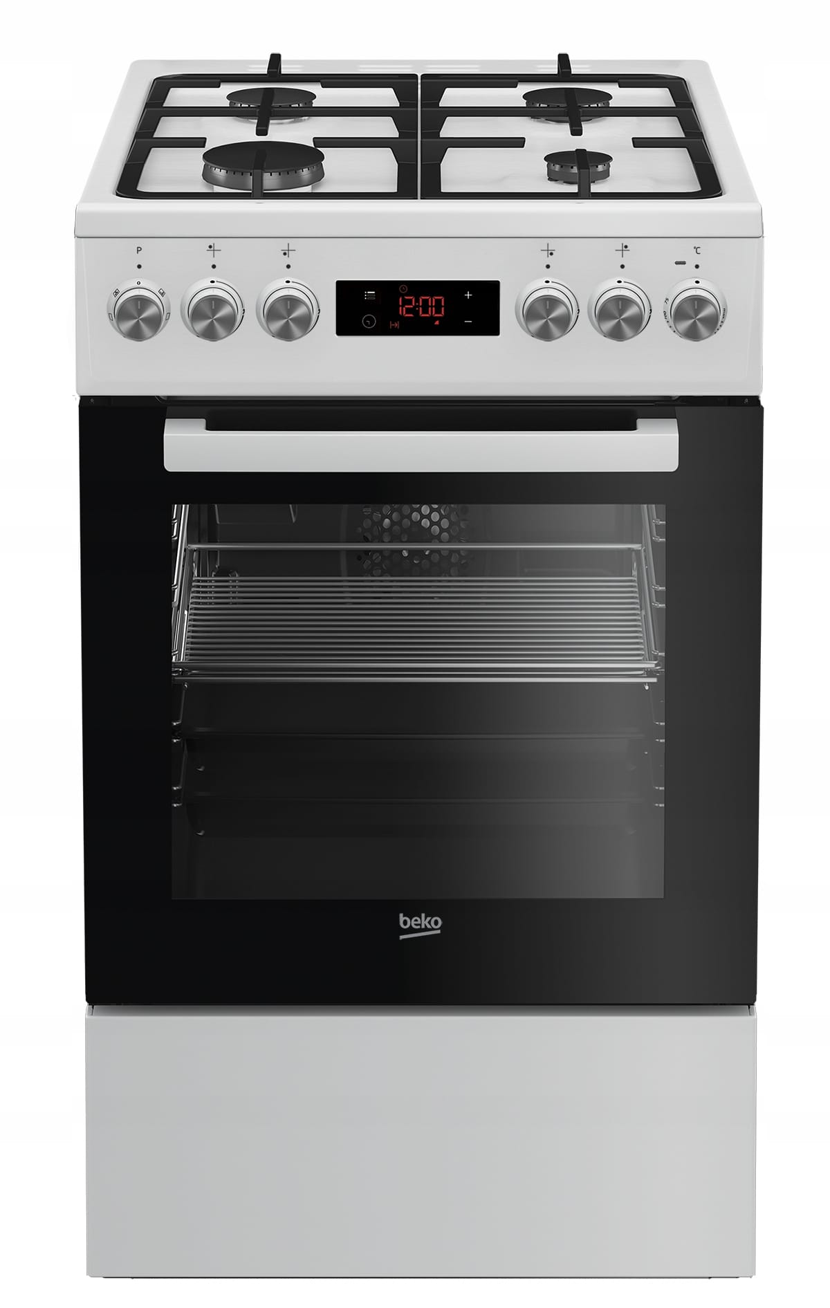 Kuchnia gazowo-elektryczna Beko FSM52332DWDS 50cm Termoobieg Grill Para