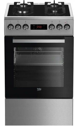 Kuchnia elektryczna Gaz Szkło BEKO FSMT55330DXDS Inox 50cm Termoobieg
