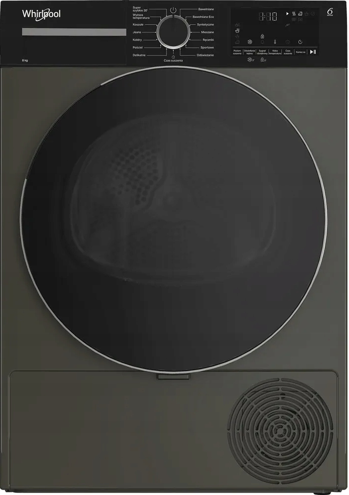 Suszarka WHIRLPOOL MX WSD 83M GBS PL 8 kg Pompa ciepła Grafit Slim