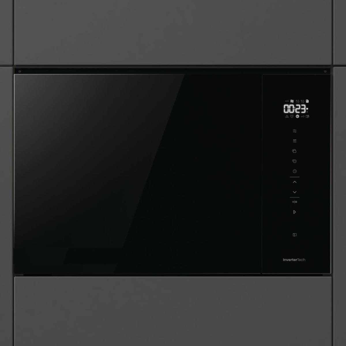 Kuchenka Mikrofalowa 25l Grill 900 W Inverter Sterowanie dotykowe Czarny