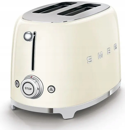 Toster na 2 kromki Smeg TSF01CREU Ecru 950 W Kremowy Opiekacz - obrazek 4