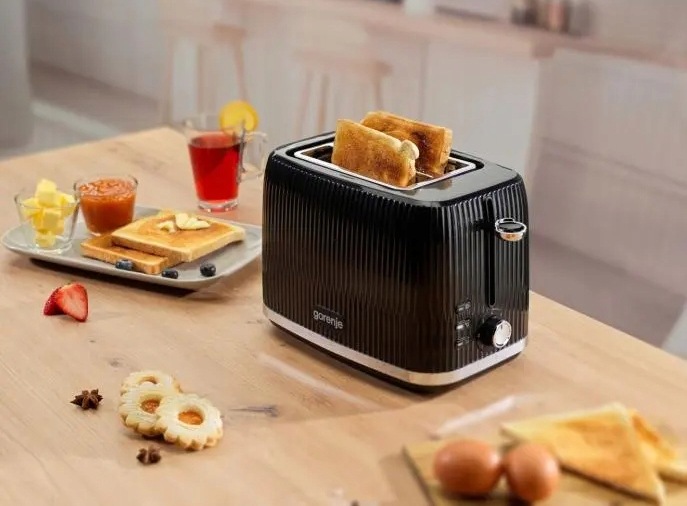 Toster Gorenje T850DPB czarny 850W Odgrzewanie Rozmarażanie 2 Tosty Tacka - obrazek 5