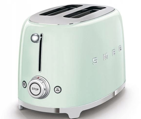 TOSTER NA 4 KROMKI SMEG TSF02PGEU RETRO50's MIĘTA