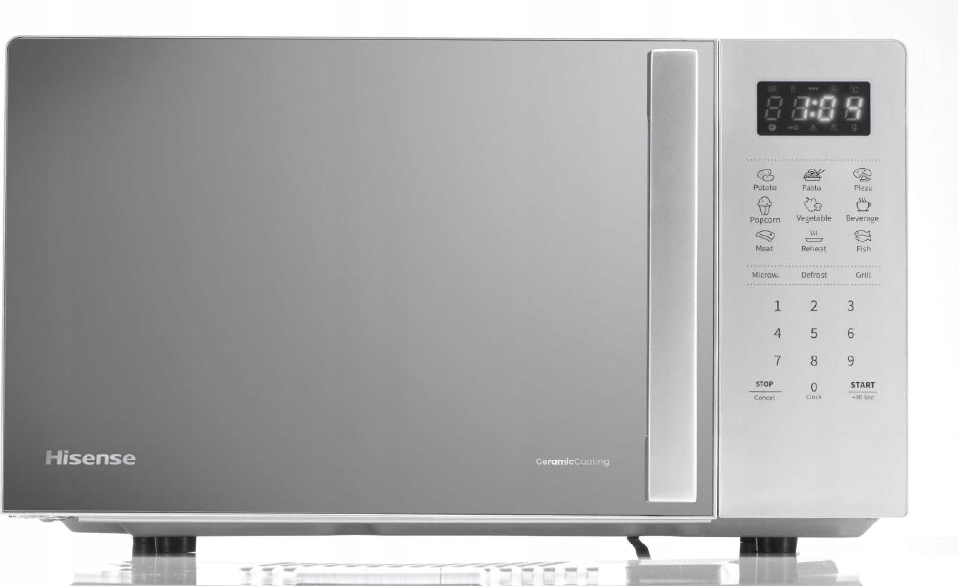 Mikrofalówka z grillem 20l 700W 800W ceramiczna komora 9 programów - obrazek 5