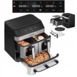 Frytkownica beztłuszczowa 18,5 l PIZZA TRIO FR9000 8 Funkcji 3 Szuflady 3w1