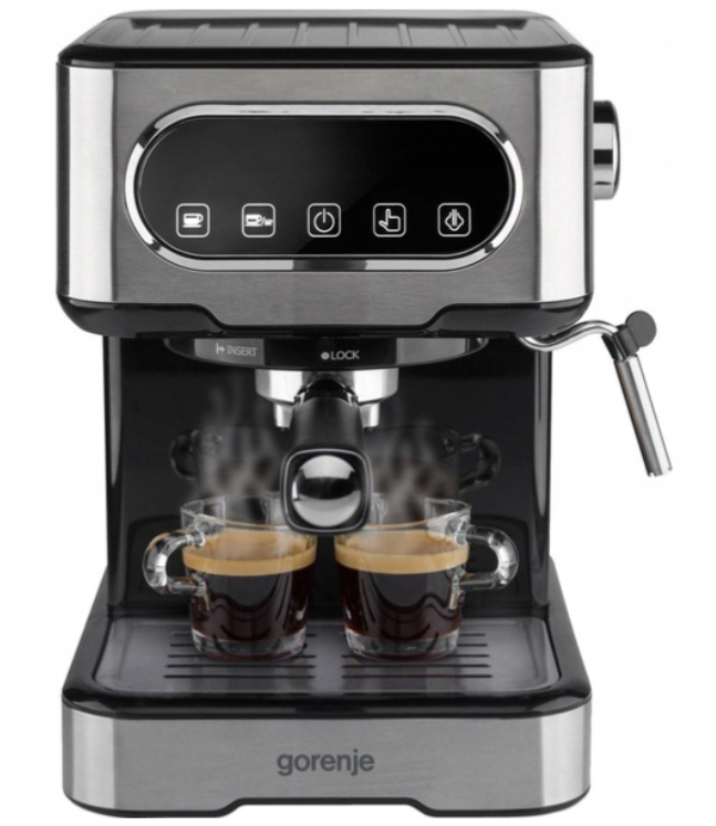 Ekspres kolbowy do kawy Gorenje ESCM15CD 15 bar 1100W Pojemność 1,5 l - obrazek 2