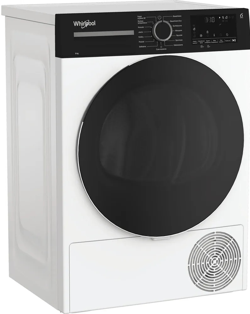 Suszarka Whirlpool MX WSD 83M WBS PL Pompa ciepła 8kg Biały Slim 6. Zmysł - obrazek 2