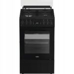 Kuchnia gazowo elektryczna Whirlpool W5G8LMSWTB 50 cm Steam Plus termoobieg