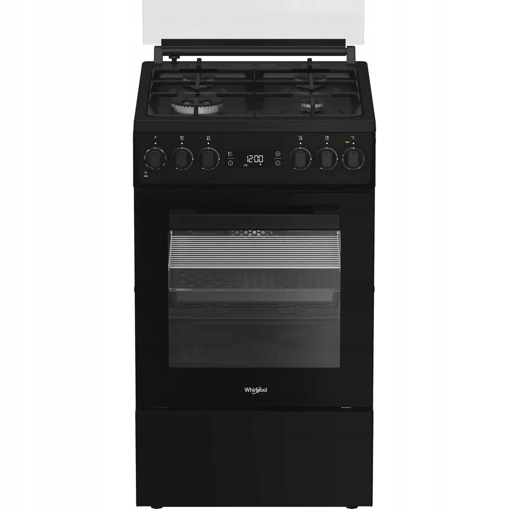 Kuchnia gazowo elektryczna Whirlpool W5G8LMSWTB 50 cm Steam Plus termoobieg