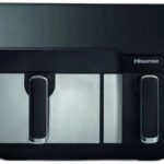 Frytkownica Czarna Inox Air Fryer Podwójny kosz Led 1700 W 5,3L