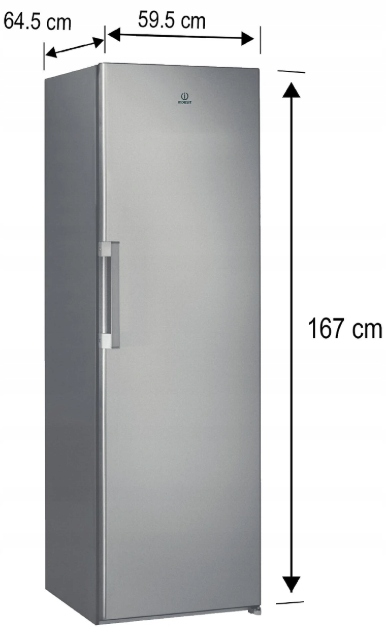 Lodówka jednodrzwiowa Indesit SI6 2 S EU Srebrny 323L 37 dB 167 cm - obrazek 5