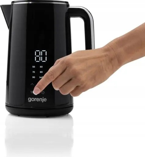 Czajnik elektryczny Gorenje K17DWD Czarny LED 2200W - obrazek 2