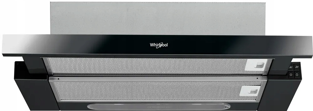 Okap teleskopowy Whirlpool AKR750GK 60 CM LED 3 prędkości 125 m3/h Czarny