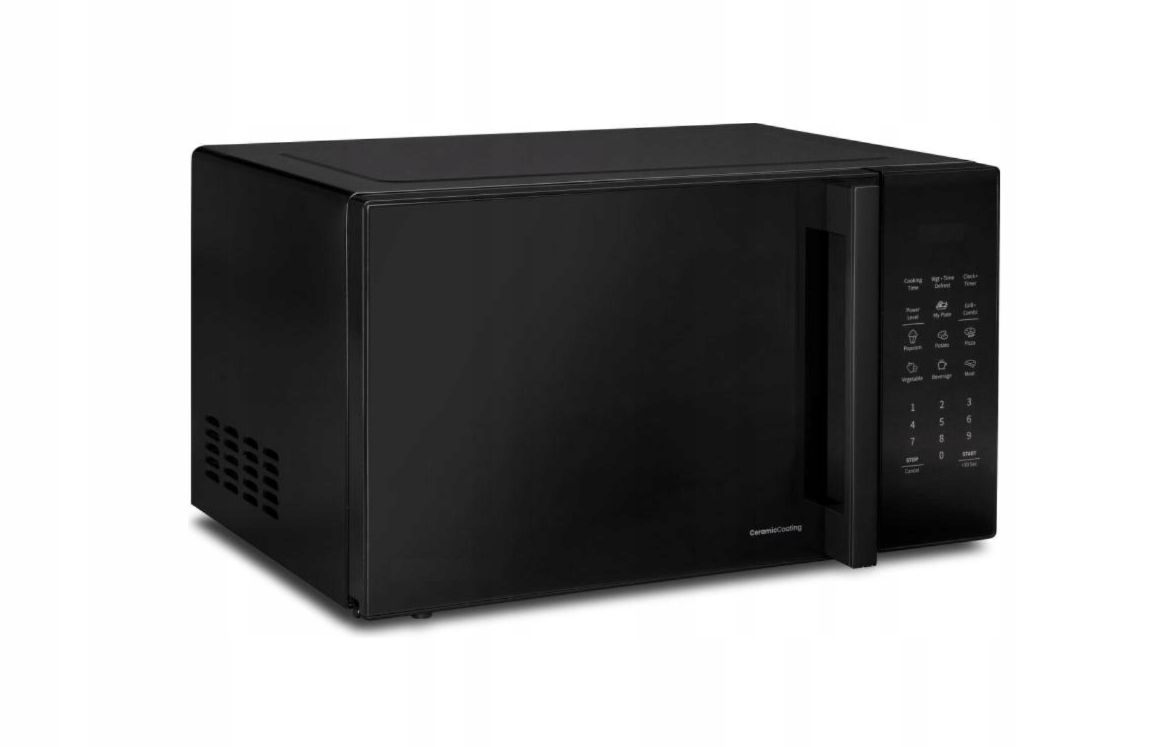 Mikrofala wolnostojąca 23 l 800 W grill 1000 W czarna 2w1 6 programów ruszt - obrazek 2