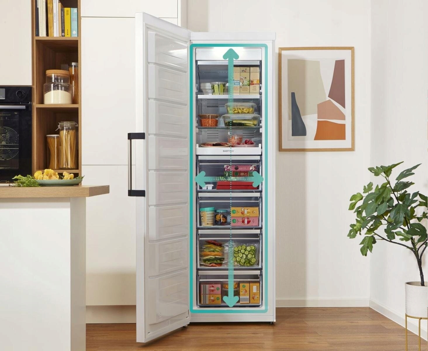 Zamrażarka GORENJE FN619EAW6 Szufladowa NoFrost SpaceBox 290L 185 cm - obrazek 5