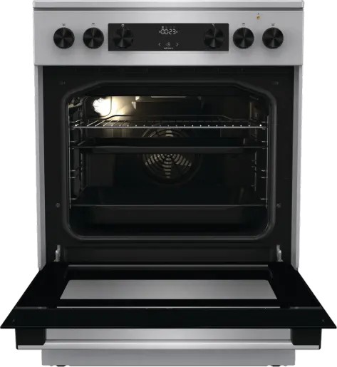Kuchnia ceramiczna Gorenje GECS6C70XC 60cm Pizza AirFry AquaClean Inox 71l - obrazek 5