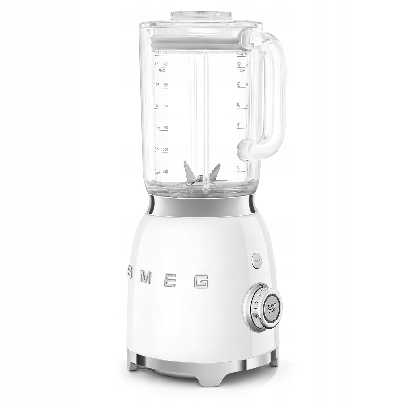 Blender kielichowy Smeg BLF03WHEU 800W Biały Retro Funkcja Pulsacyjna - obrazek 4