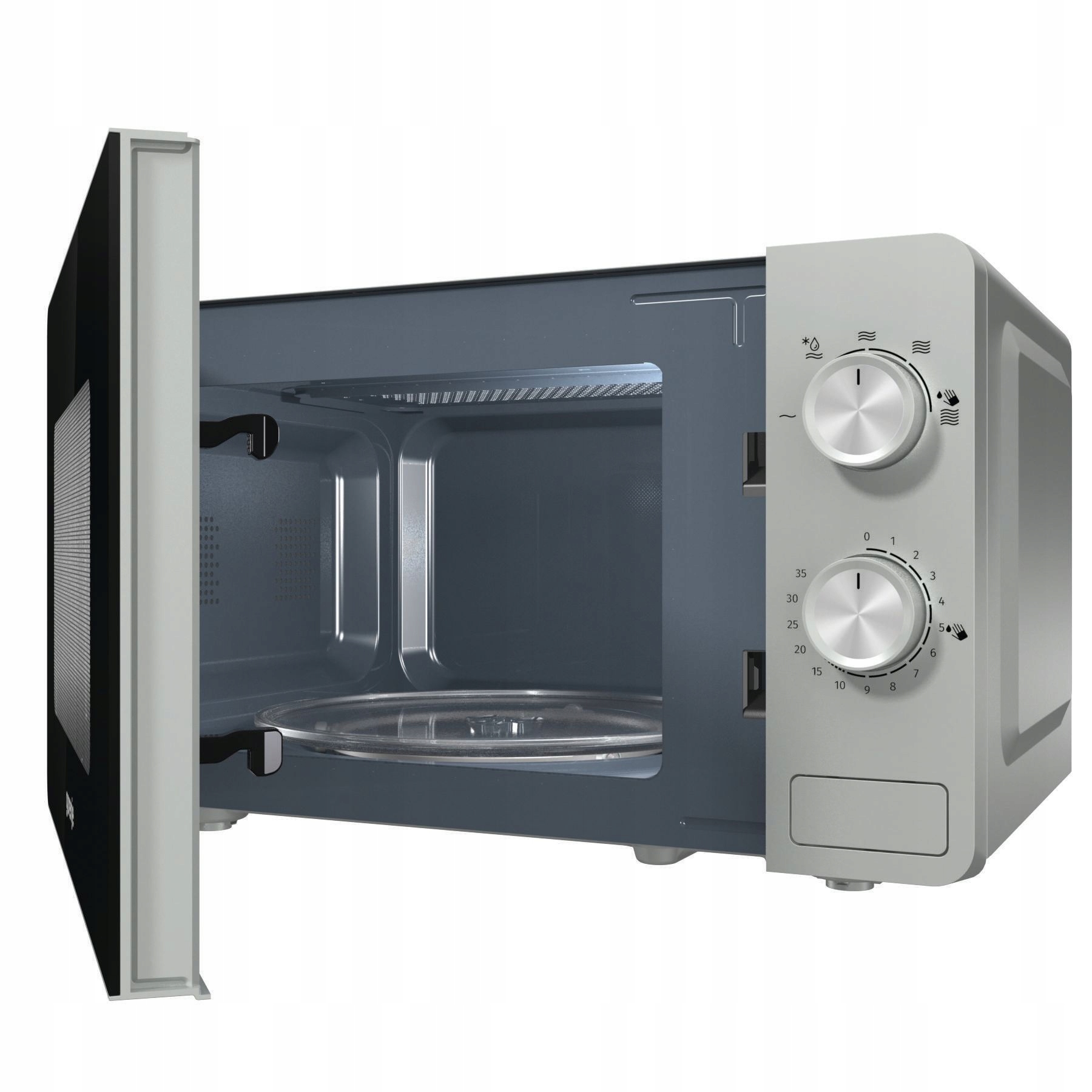 Kuchenka mikrofalowa wolnostojąca Gorenje MO17E1S AquaClean 700W 17L - obrazek 3