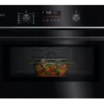 Mikrofala do zabudowy AEG TKM5N401B 44 l 1000 W grill WiFi czarna 2 w 1