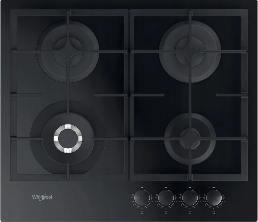 Płyta gazowa Whirlpool GOFL 629/NB1 59 cm 4 palniki Ruszty żeliwne pokrętła