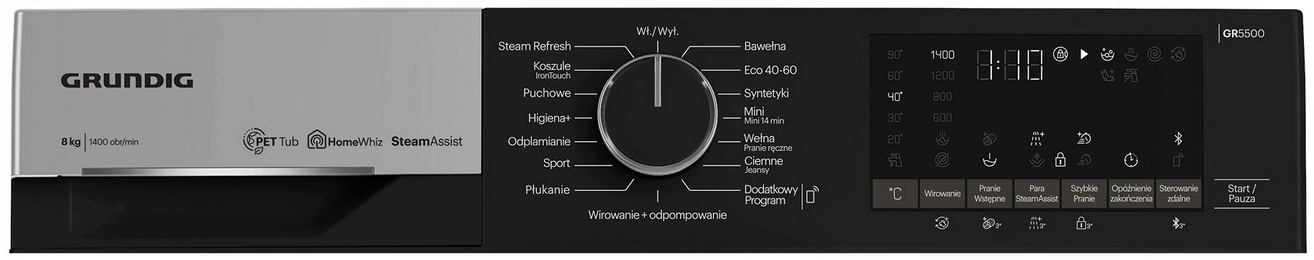 Pralka GW5P58415WBPB 8 kg i suszarka GRUNDIGGT76924W 9 kg Inwerter Para - obrazek 5
