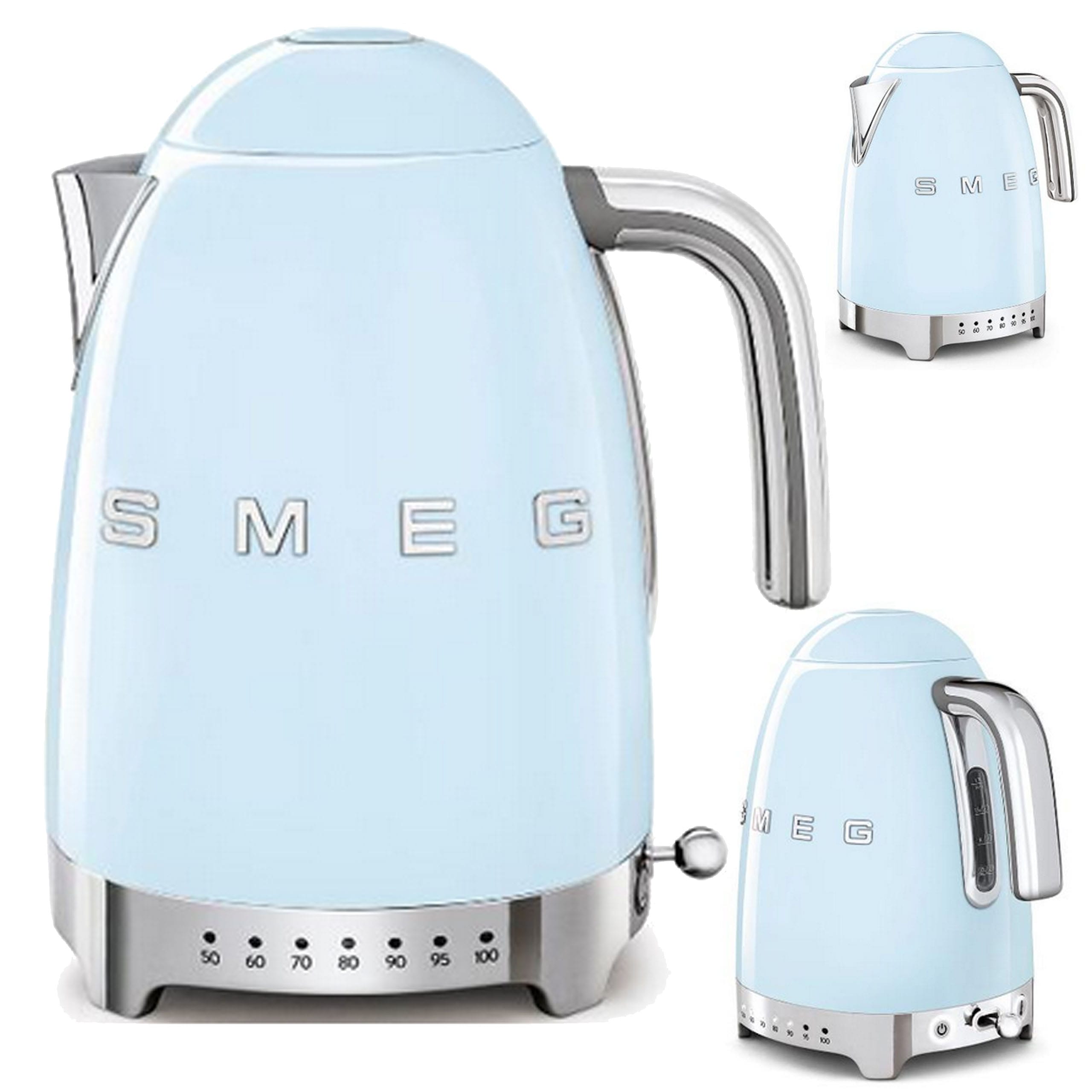 Czajnik Smeg KLF04PBEU 2400W Błękitny Niebieski Retro Regulacja Temperatury