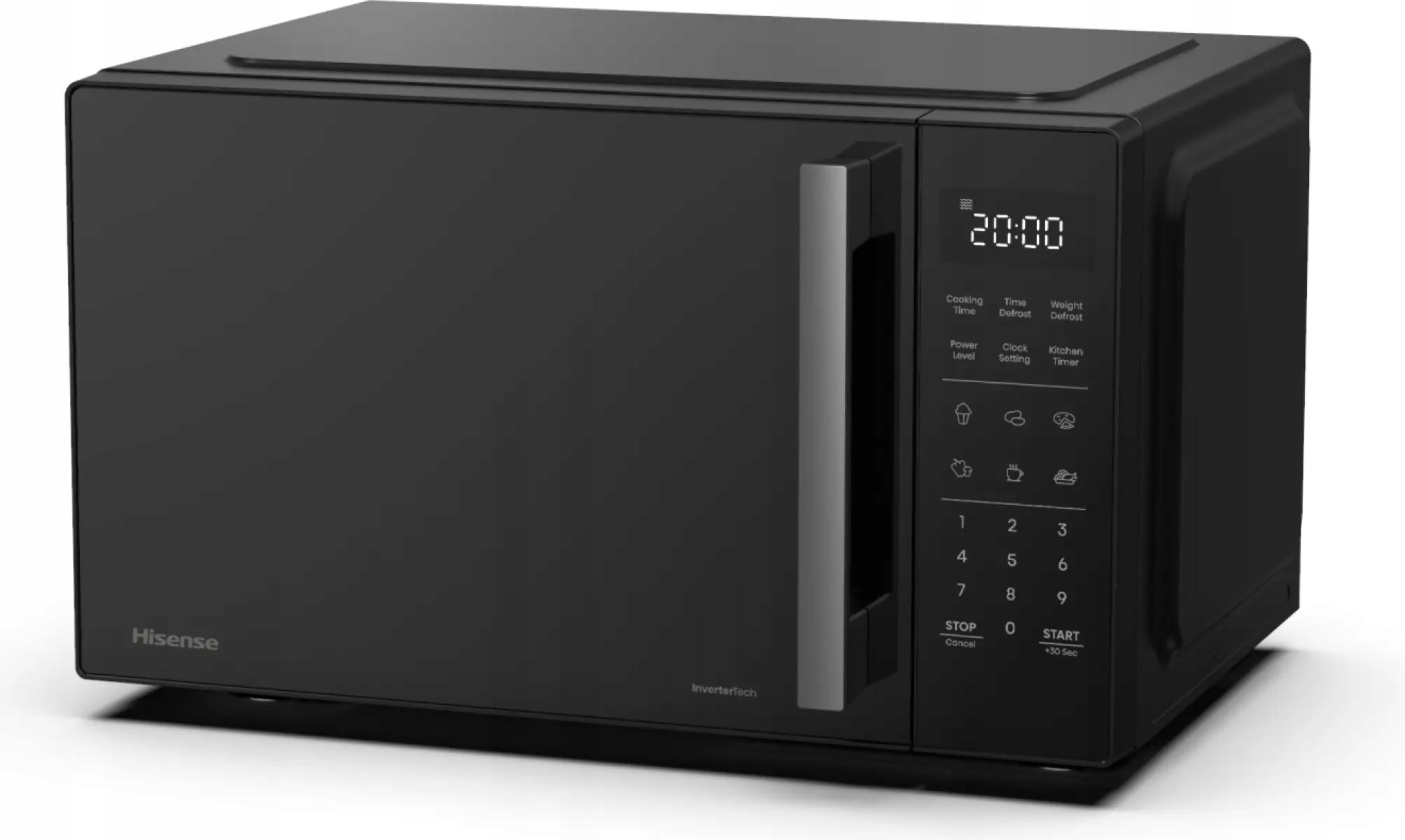 Nowoczesna Kuchenka mikroflaowa Czarna 900W Czarny Sterowanie dotykowe - obrazek 2