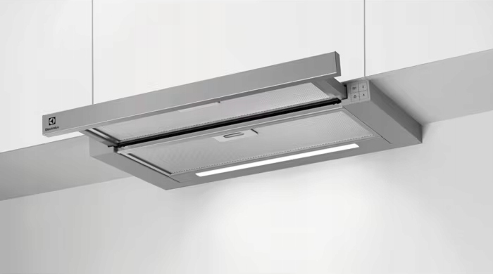 Okap Electrolux LFP616X 60 cm 600 m3/h teleskopowy wysuwany LED do zabudowy