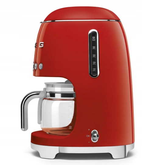 Ekspres przelewowy Smeg DCF02RDEU 1050W Blokada Czerwony Retro Outlet - obrazek 4