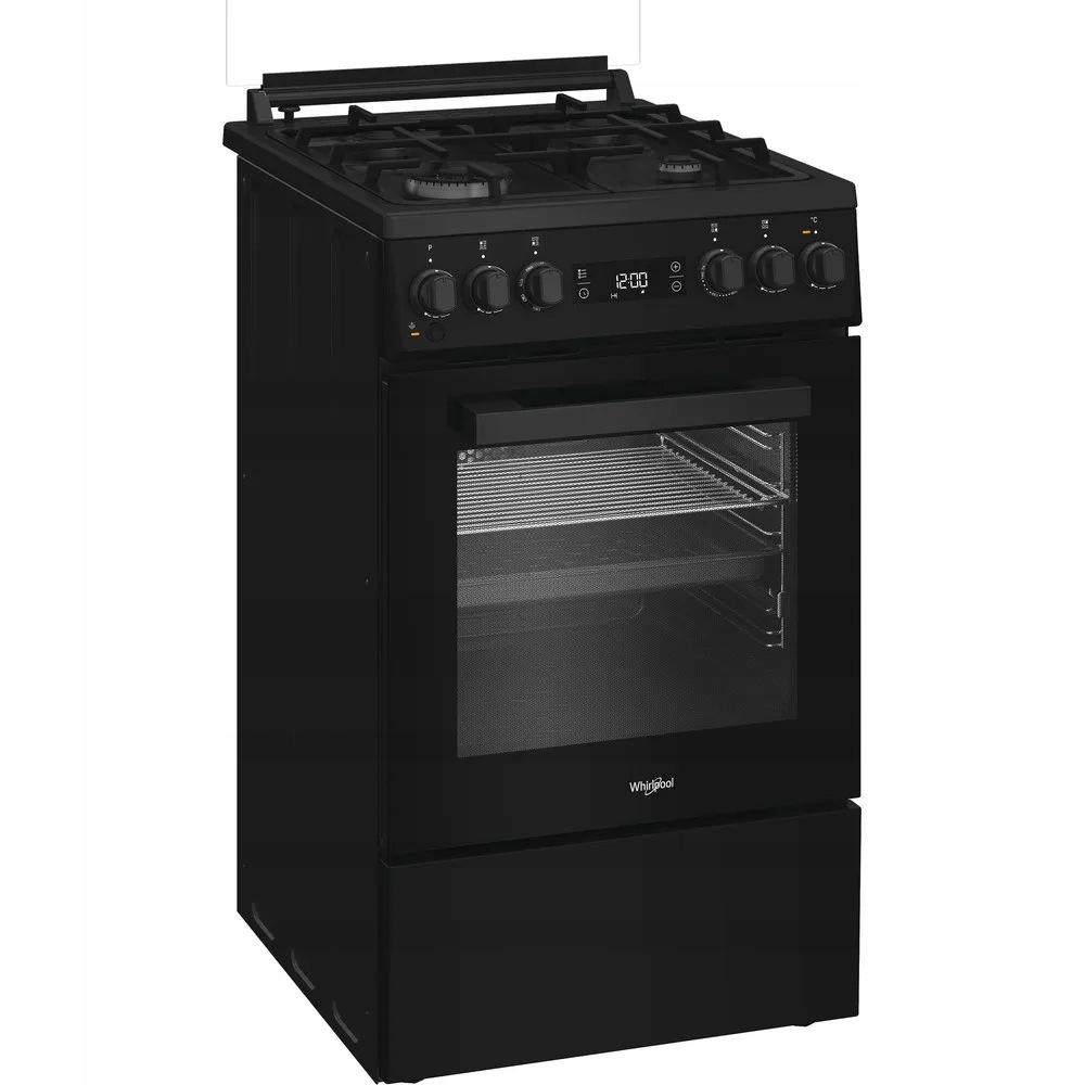Kuchnia gazowo elektryczna Whirlpool W5G8LMSWTB 50 cm Steam Plus termoobieg - obrazek 3