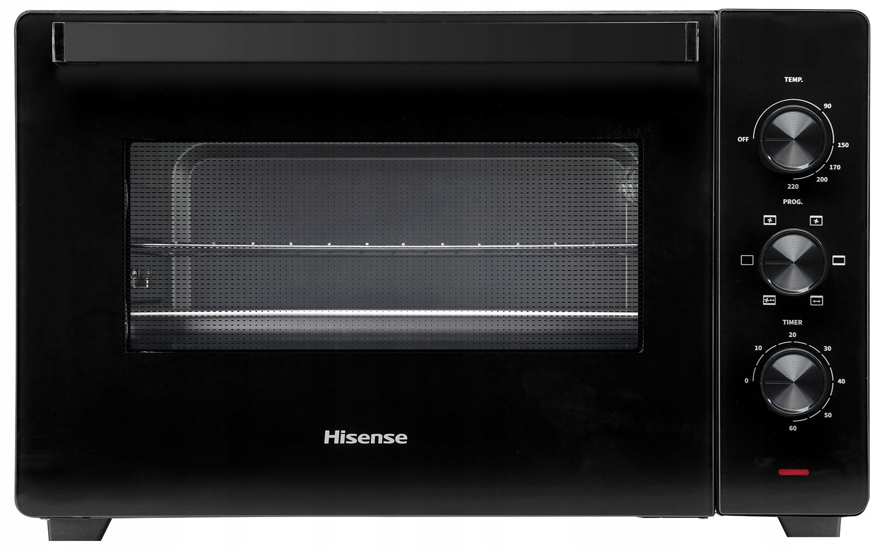 Piekarnik Czarny 45L 2000W 220St/C Rożen Grill Termoobieg Airfryer