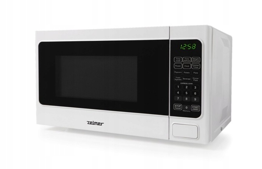 Kuchenka mikrofalowa Zelmer ZMW1100W 20 l 800 W aut. programy biała OUTLET - obrazek 5