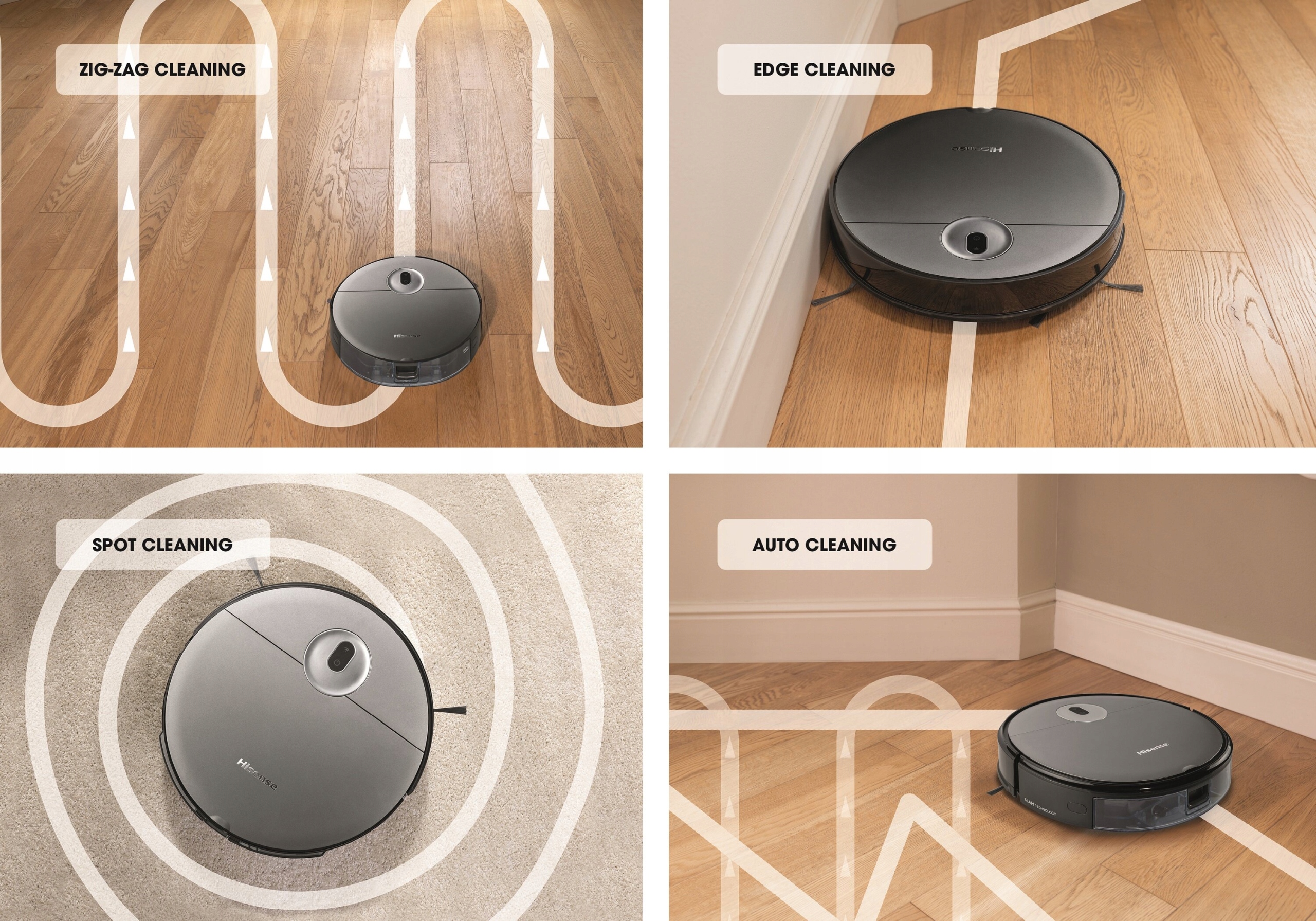 Robot sprzątający 2w1 Filtr Hepa WiFi Mopowanie Pilot Czarny 4 tryby - obrazek 6