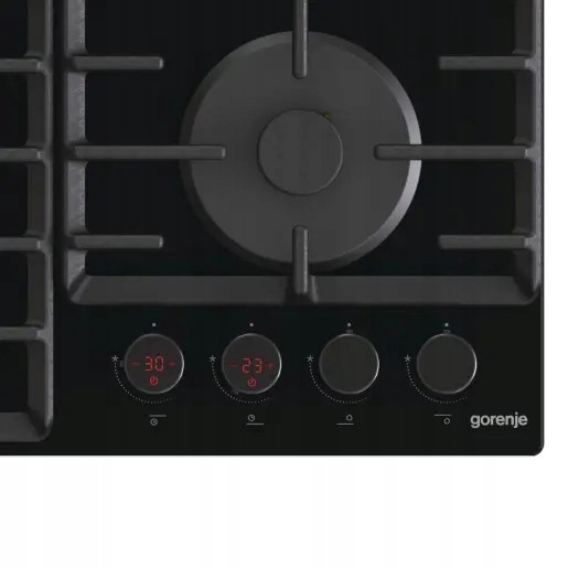 Płyta gazowa Gorenje GKTW642SYB Minutnik Szkło WOK Żeliwne ruszty 60cm - obrazek 3