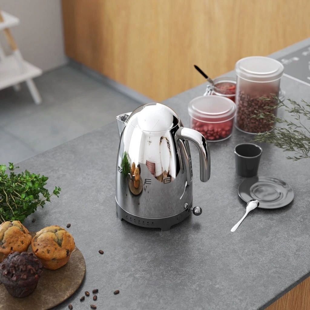 Czajnik Smeg KLF04SSEU Srebrny 1,7l Retro 50's Style Regulacja temp. Outlet - obrazek 6