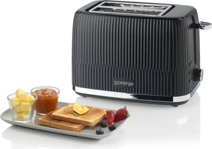 Toster Gorenje T850DPB czarny 850W Odgrzewanie Rozmarażanie 2 Tosty Tacka - obrazek 3