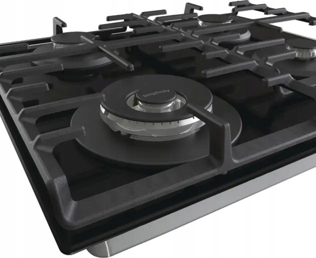 Płyta gazowa Gorenje GKTW642SYB Minutnik Szkło WOK Żeliwne ruszty 60cm - obrazek 4