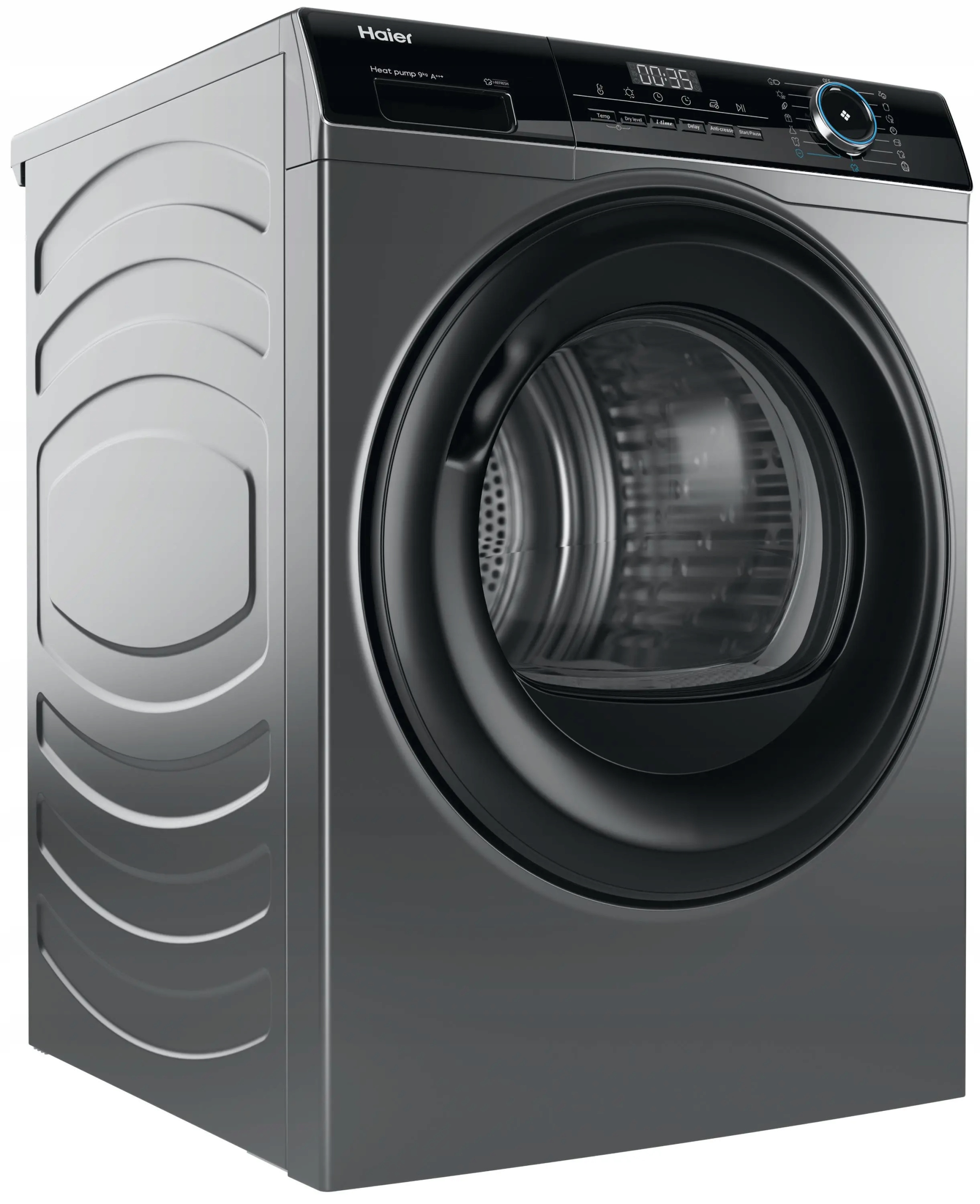 Suszarka Haier HD90-A3939R-S 9kg pompa ciepła Silent Inverter Grafitowa - obrazek 4