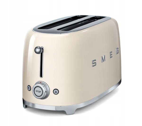 Toster Smeg TSF02CREU 1500W RETRO Kremowy 4 kromki Ecru Beżowy - obrazek 4