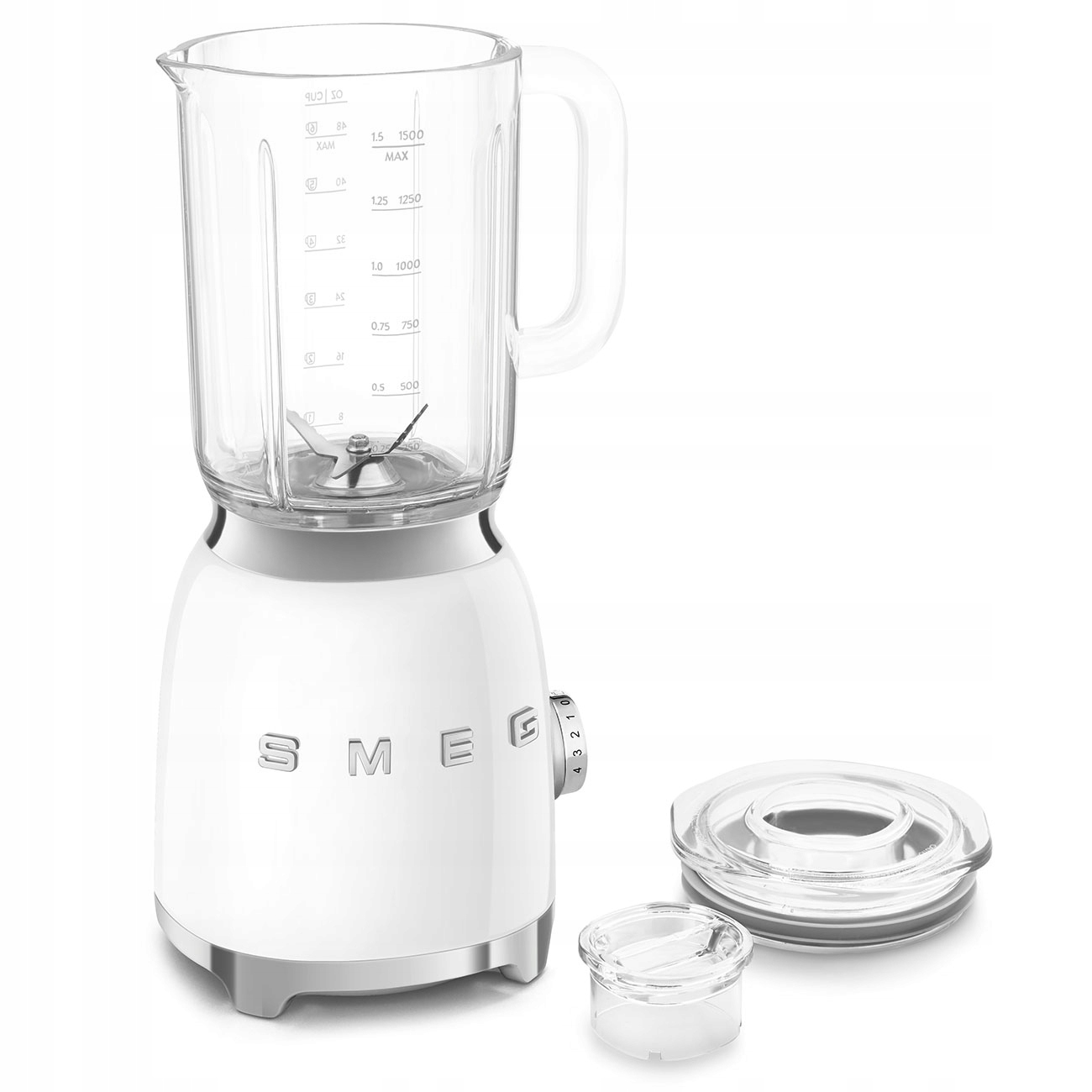 Blender kielichowy Smeg BLF03WHEU 800W Biały Retro Funkcja Pulsacyjna - obrazek 3