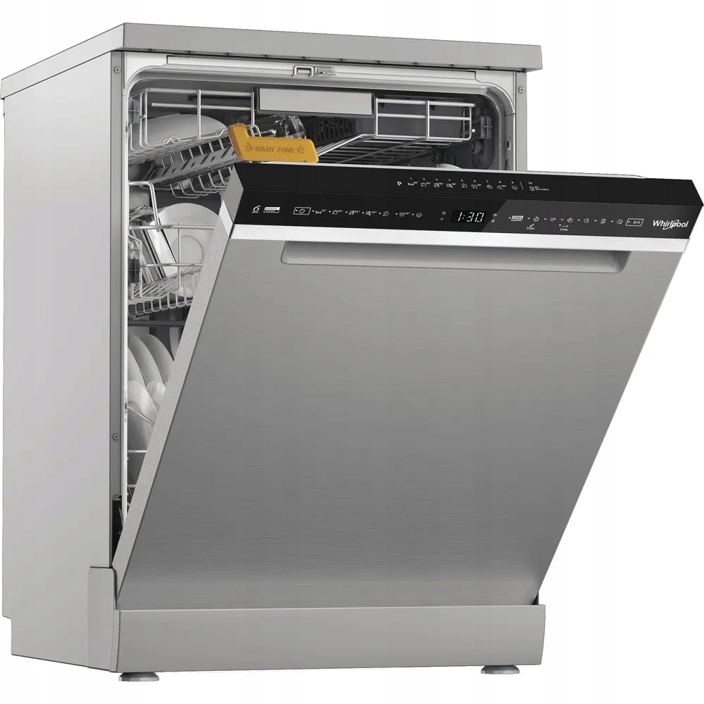Zmywarka wolnostojąca Whirlpool W8FHS61X 60 cm 15 kompletów PowerClean inox - obrazek 2