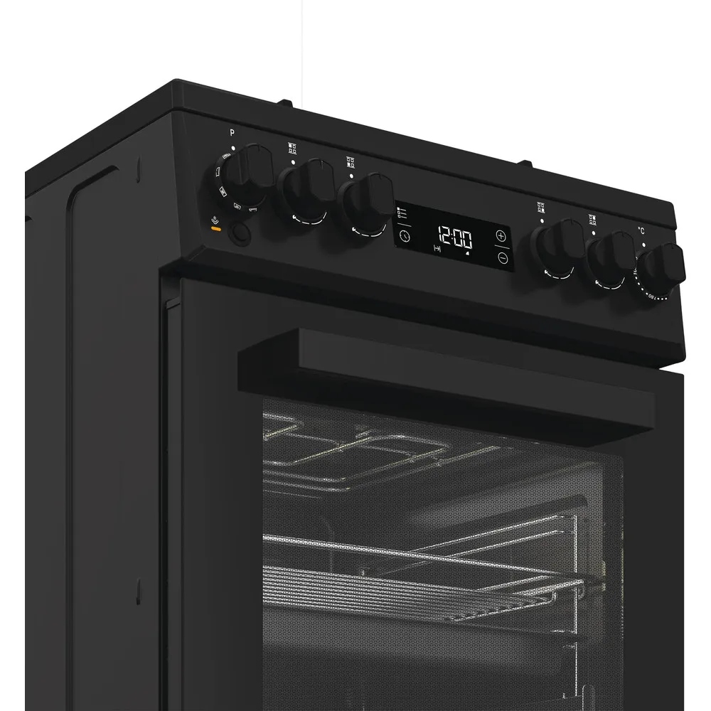 Kuchnia gazowo elektryczna Whirlpool W5G8LMSWTB 50 cm Steam Plus termoobieg - obrazek 5