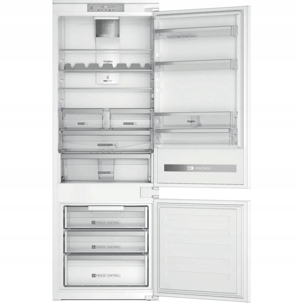 Lodówko zamrażarka do zabudowy Whirlpool SP40 812 EU 2 Fresh Box 193cm 70cm - obrazek 3