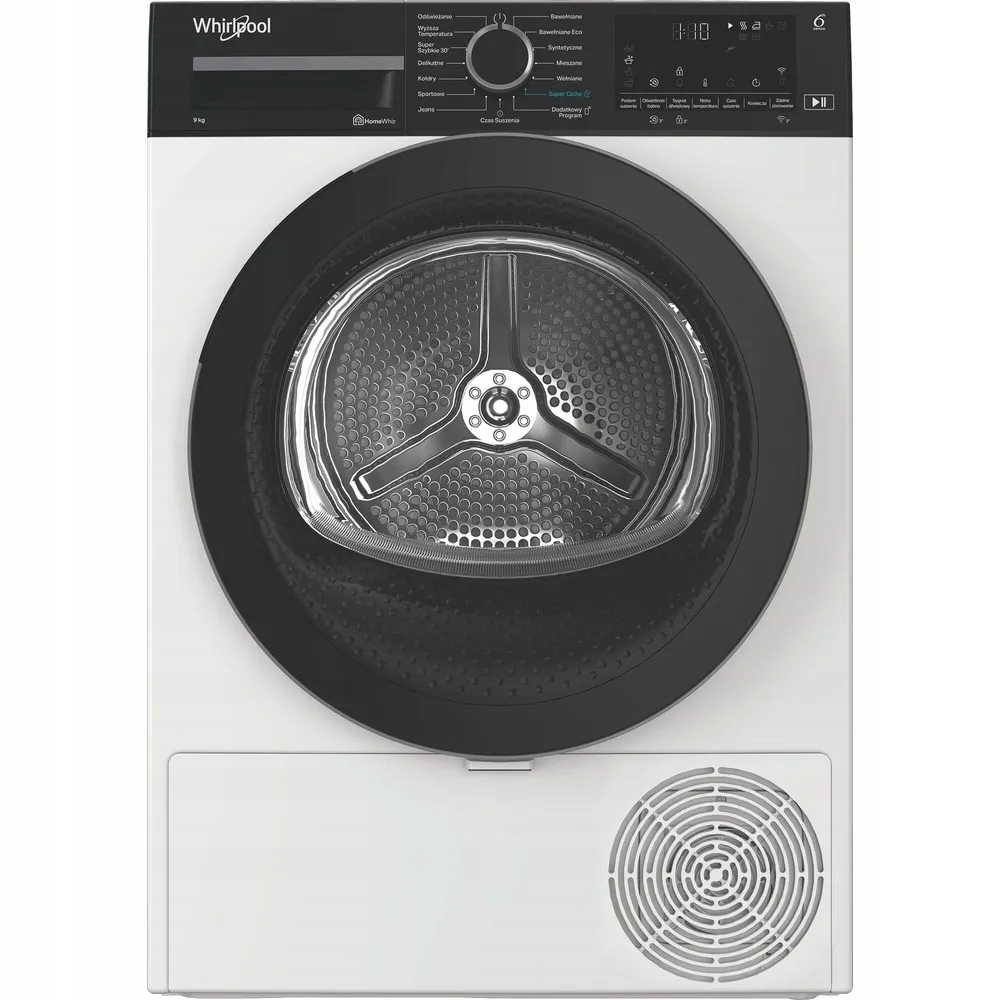Suszarka WHIRLPOOL WD 95 WBB PL 9kg Pompa ciepła Adaptive Dry 6. Zmysł