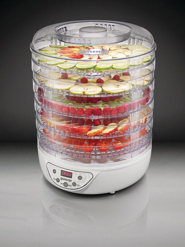 MOCNA DUŻA Suszarka do grzybów Owoców Ziół Gorenje 240 W Timer 5 sit LED - obrazek 4
