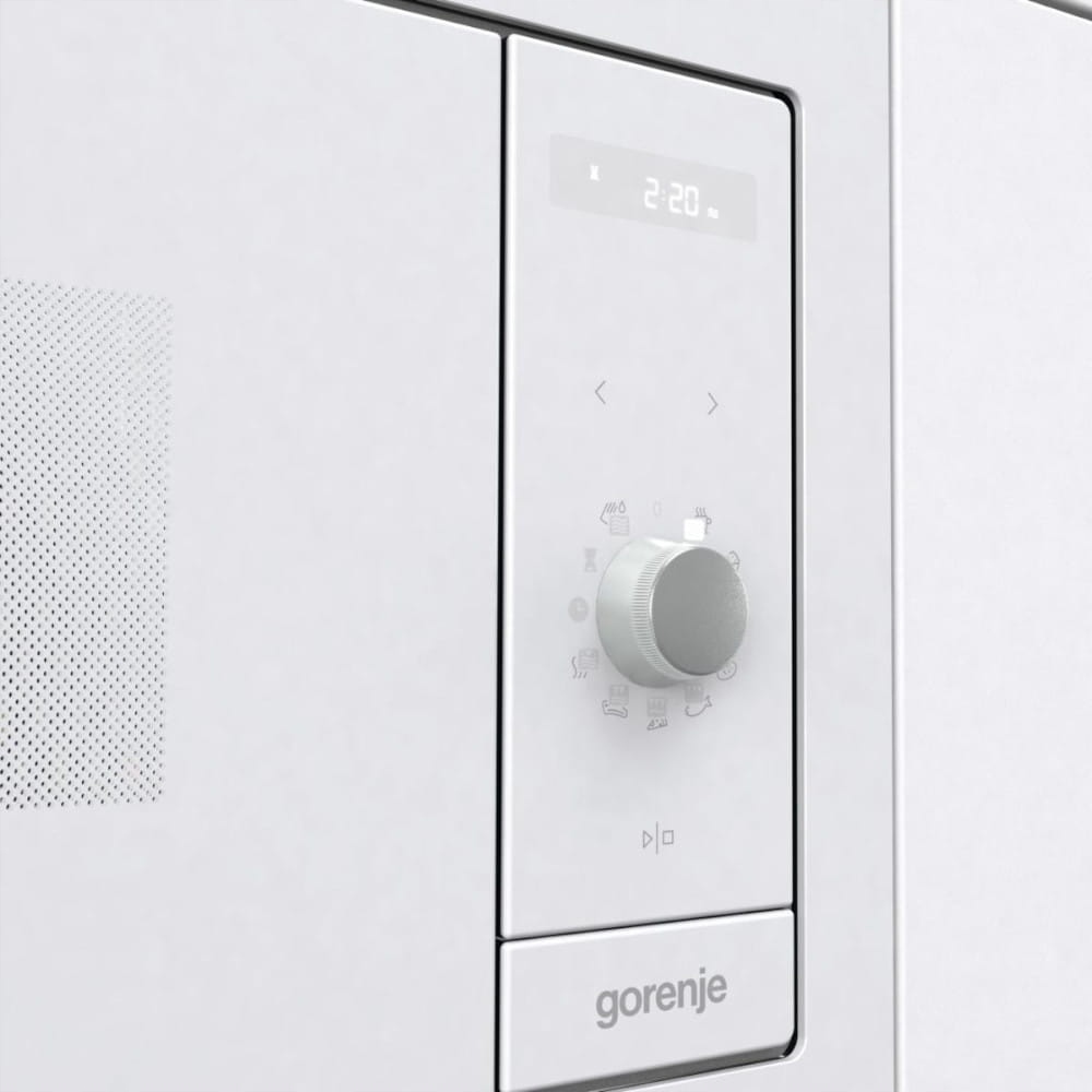 Kuchenka mikrofalowa do zabudowy Gorenje BM235G1SYW Biała Grill 1200 W 23 l - obrazek 4