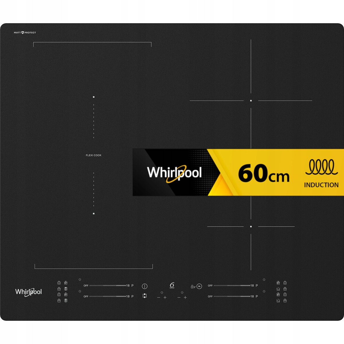 Płyta indukcyjna Whirlpool WFS7560NEBM FlexiCook 6. Zmysł MattProtect
