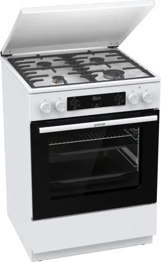 Kuchnia gazowo elektryczna Gorenje GKS6C71WF 60cm Pizza AirFry Grill 71L - obrazek 2