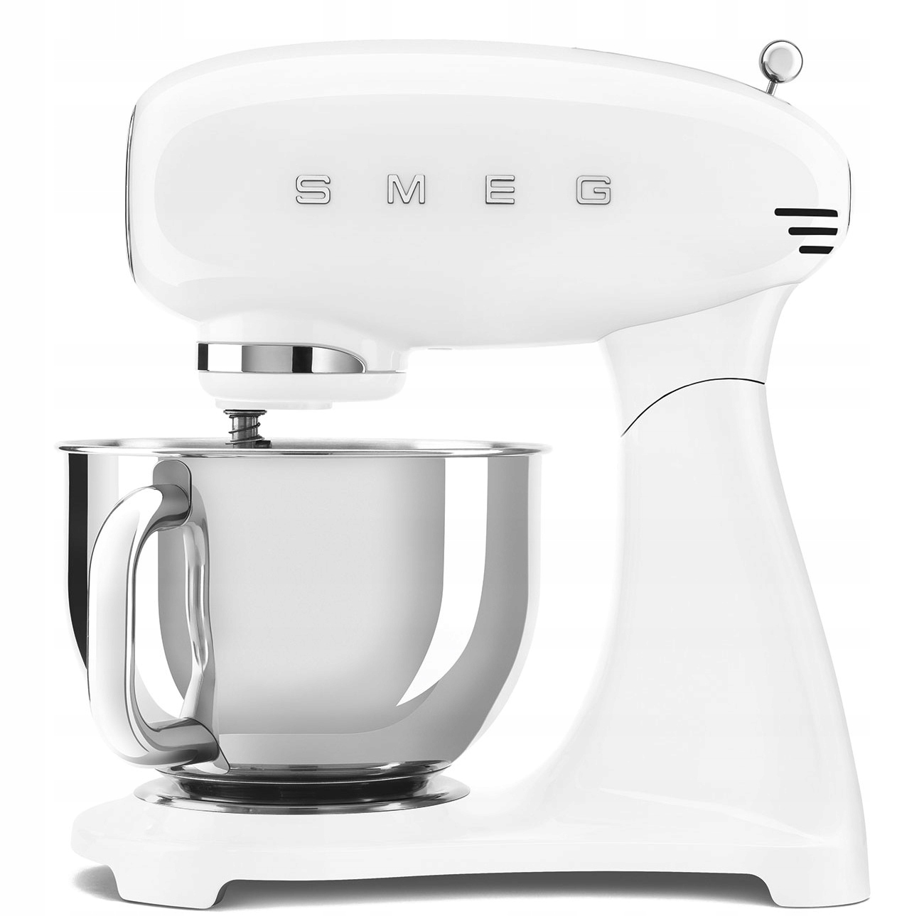 Mikser planetarny Smeg SMF03WHEU Biały RETRO Smooth Start 10 prog 4,8l 800W